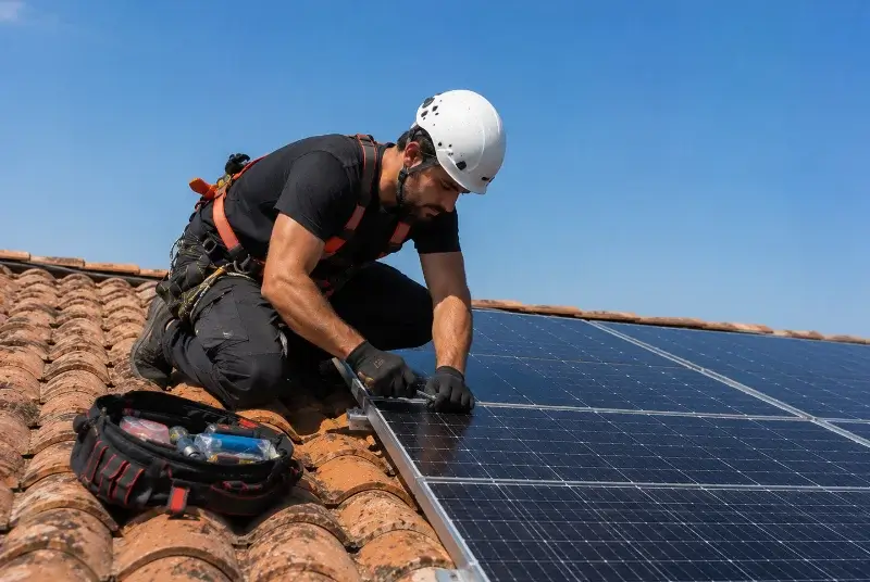 Maintenance et monitoring de panneaux solaires au Sourn