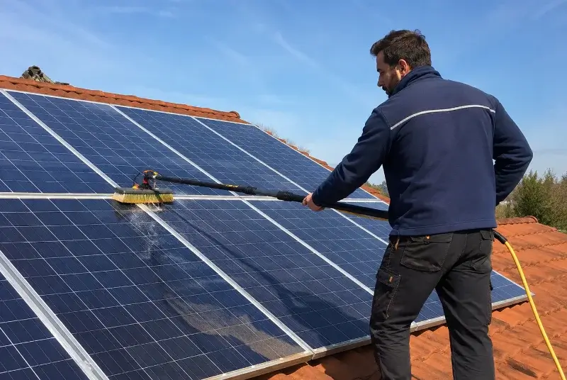 Nettoyage et entretien de panneaux solaires au Sourn